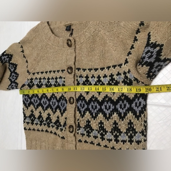 Magaschoni Tan and Black Patterned sweater - Picture 5 of 15